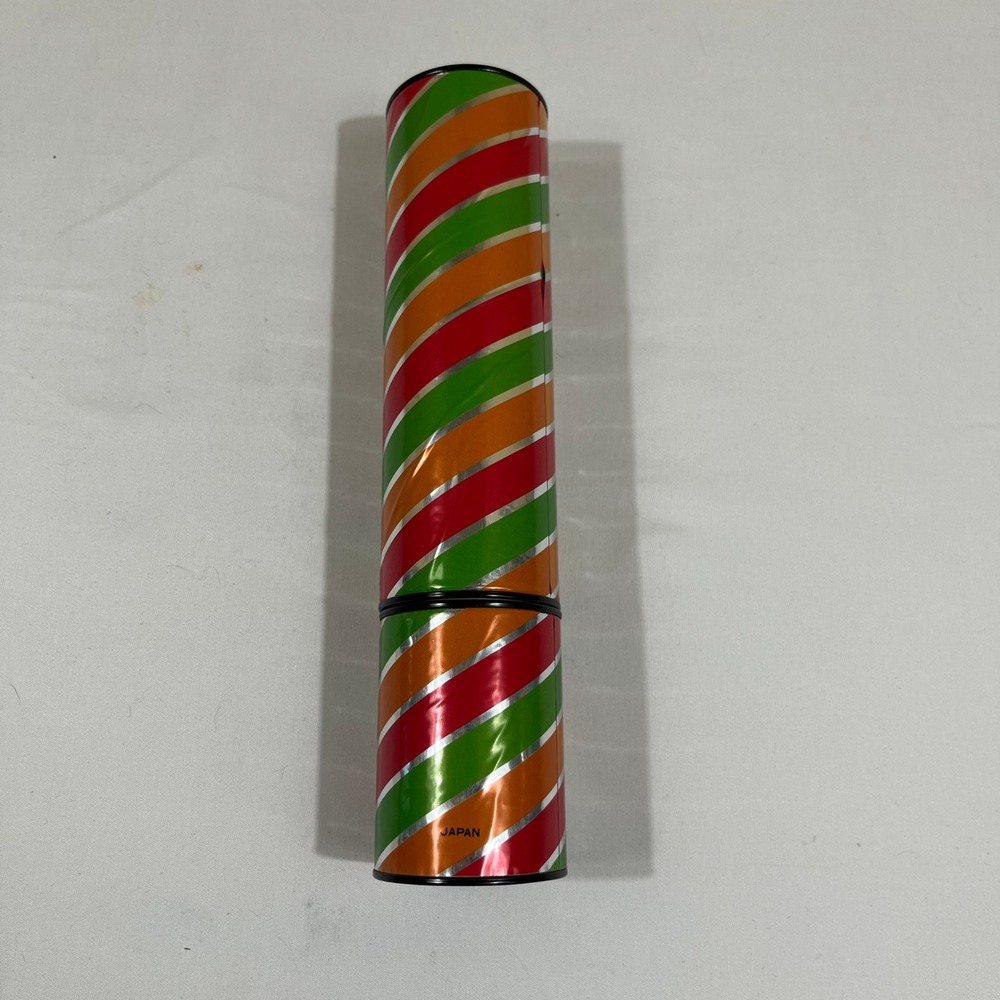Vintage Otagiri Kaleidoscope Toy Japan Striped Colorful Geometric Optical
